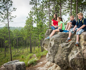 Hiking with the family in Kisatchie National Forest